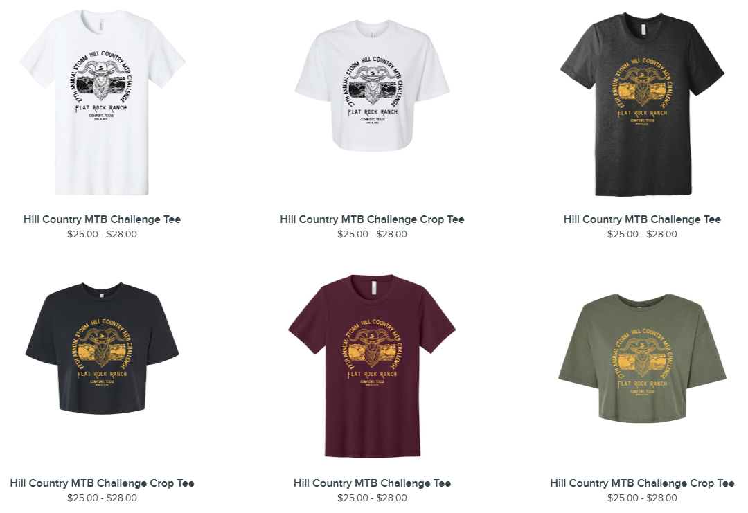 2026 Hill Country Challenge T-Shirts